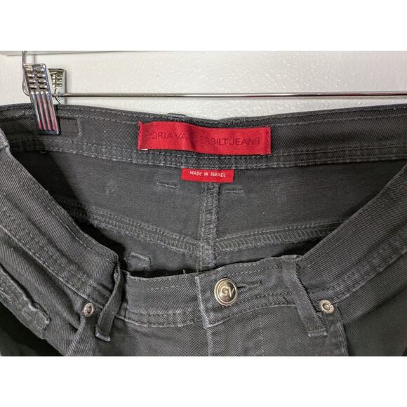 Gloria Vanderbilt Amanda Jeans Women's 10 Black Denim Stretch Straight Leg - Picture 7 of 8